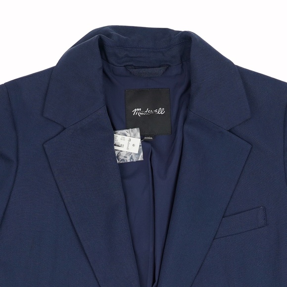 New MADEWELL The Larsen Blazer in Drapeweave - Deep Indigo - Picture 7 of 7